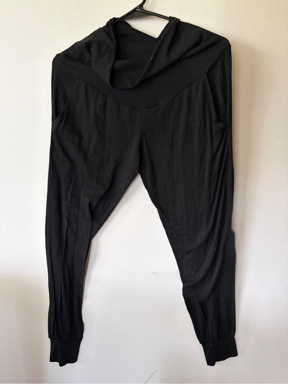 MATERNITY H&M Black Harem-Style Jogger Pants